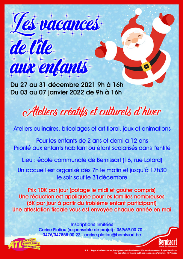 affiche ateliers hiver